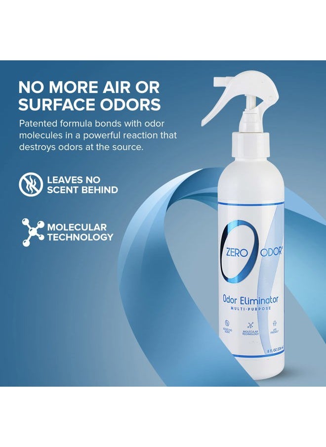 Zero Odor Multi-Purpose Odor Eliminator - Eliminate Air & Surface Odor – Patented Technology Best for Bathroom, Kitchen, Fabric, Closet- Smell Great Again, 8oz (Over 1000 Sprays)  - Image 3