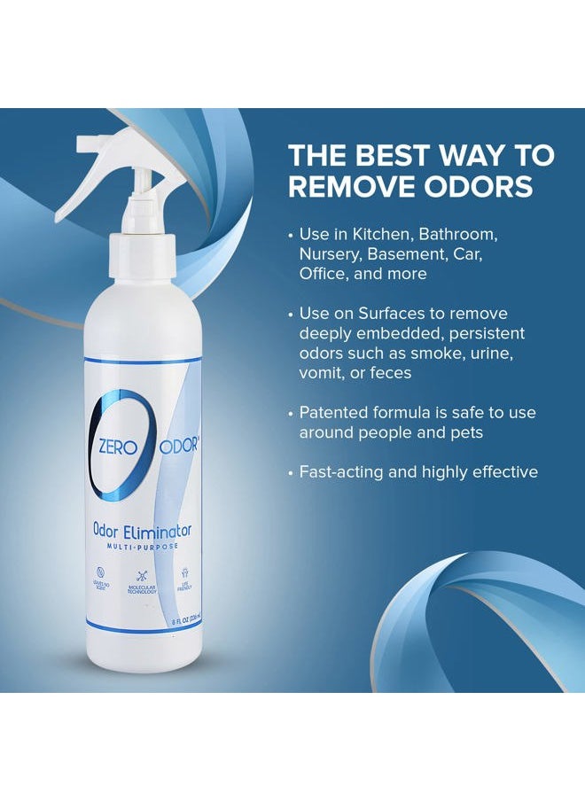 Zero Odor Multi-Purpose Odor Eliminator - Eliminate Air & Surface Odor – Patented Technology Best for Bathroom, Kitchen, Fabric, Closet- Smell Great Again, 8oz (Over 1000 Sprays)  - Image 5