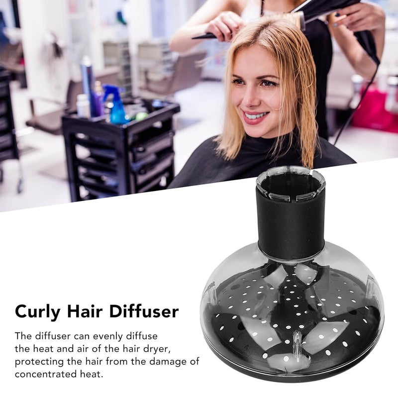 klarako Hair Dryer Diffuser Attachment, Portable Home Salon Hair Dryer Diffuser Attachment 5cm / 2in Inner Diameter - Image 5