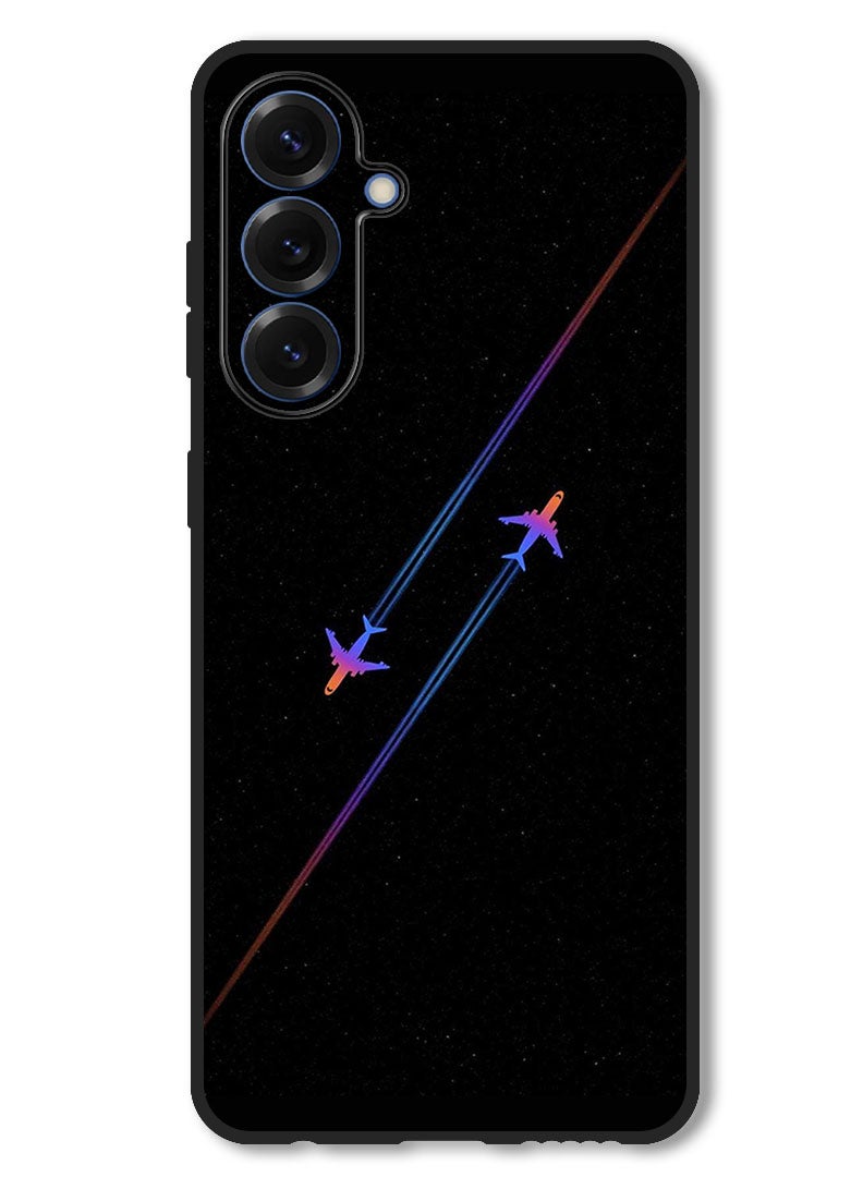 Theodor Case Compatible with Samsung Galaxy A36 Protection Shockproof Bumper Cover Airplanes - Image 1