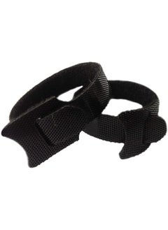 erorex 50 Pcs Reusable Fastening Cable Ties Microfiber Cloth 6 Inch Hook And Loop Cord Ties Black  - Image 3