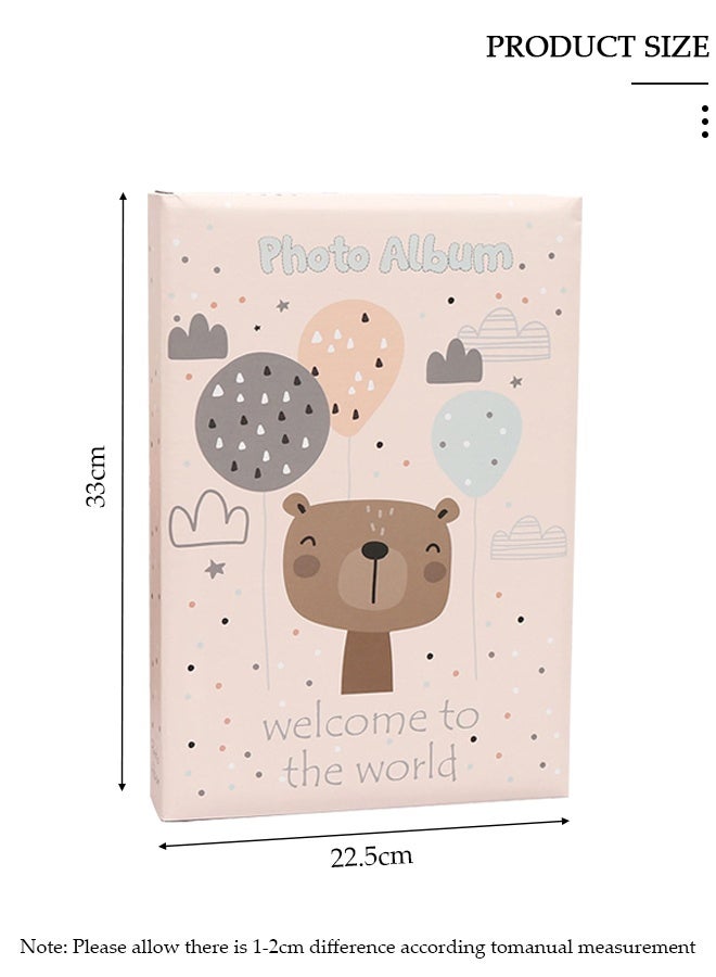 DUNISO ألبوم صور كرتوني بـ 300 جيب للصور بحجم 6 بوصات ألبوم صور محمول للعائلة والزفاف للأولاد والبنات - Image 4