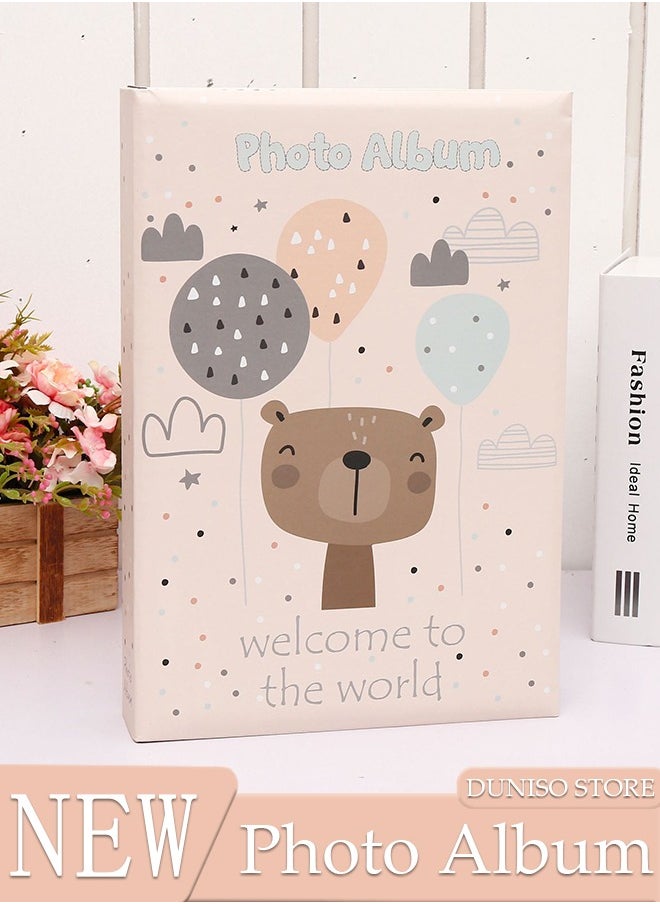 DUNISO 300 Pockets Cartoon Photo Album for 6 Inches Photos Portable Photo Album for Family Wedding Boys Girls  - Image 1