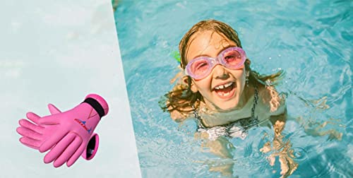 EXCEREY Kids Neoprene Skid-Proof Wetsuit Diving Gloves 3MM Surf Snorkeling Gloves(Pink, S) - Image 4