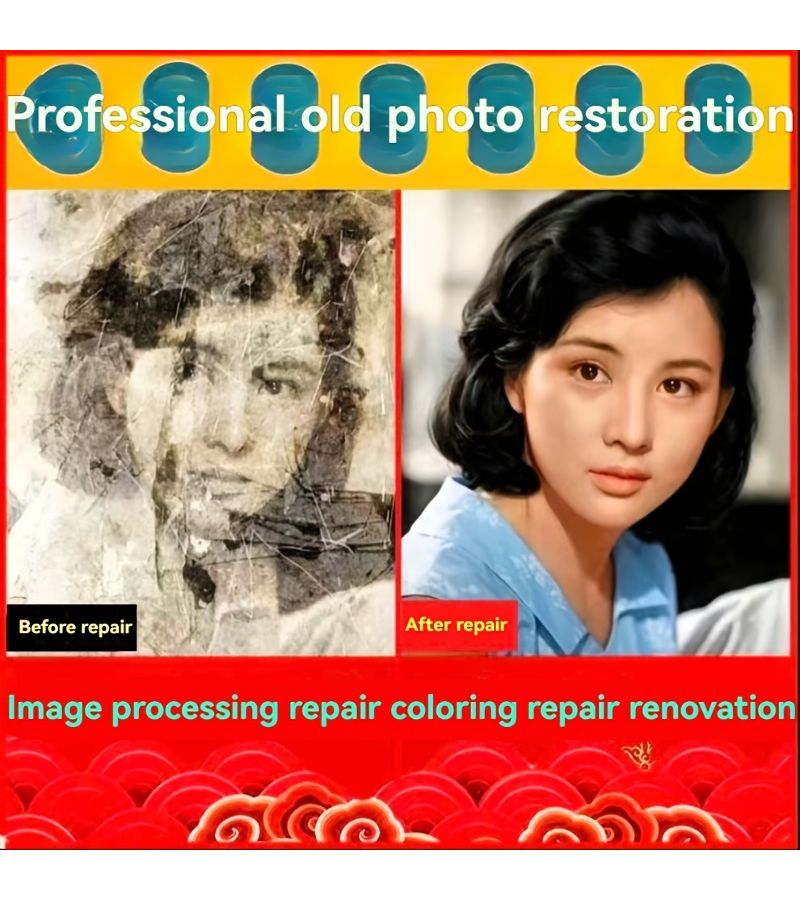 Upgrade Repair 6 Inch Photo Restoration Service High Definition Renewal Print Keepsake Gifts For Elders - Image 4