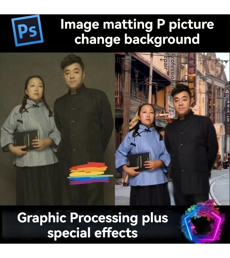 Upgrade Repair 6 Inch Photo Restoration Service High Definition Renewal Print Keepsake Gifts For Elders - Image 2