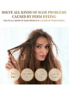 KERATIN 1000ml Keratin Hair Care Balance Hair Mask Rapidly Repairs and Nourish Damaged and Coarse Hair Natural Moisturizer Hydrating Smoothing Shining Strengthening Keratin Hair Mask Brazil Nut  - Image 4