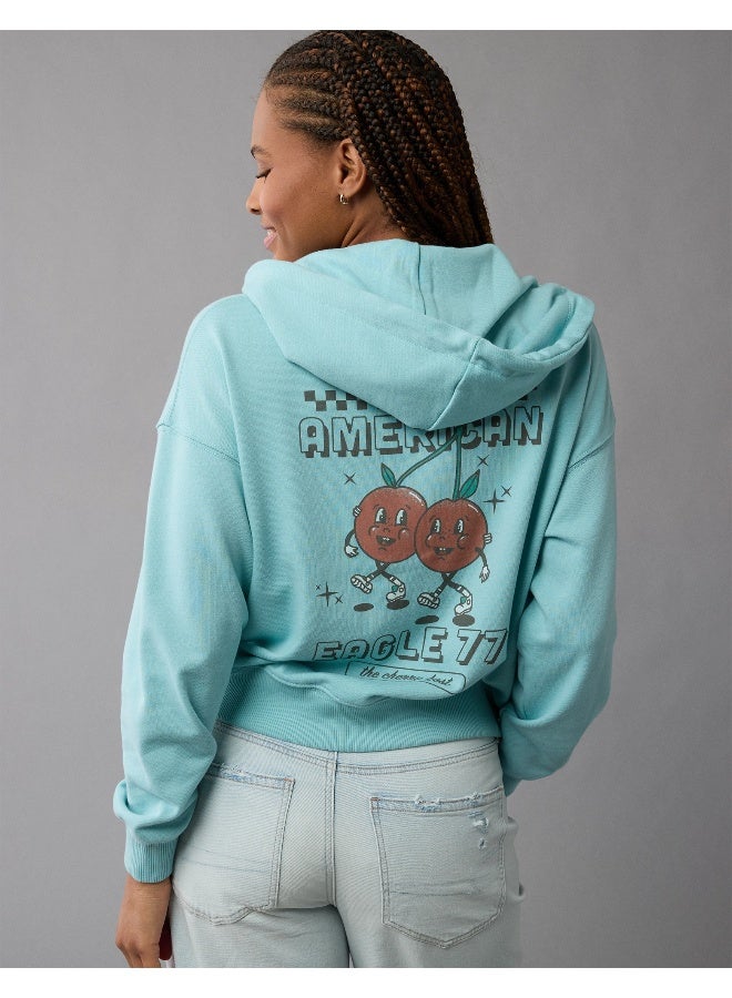 American Eagle AE Fleece Zip-Up Hoodie - Image 1