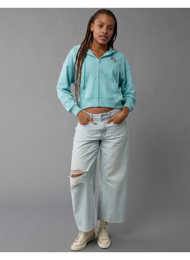 American Eagle AE Fleece Zip-Up Hoodie - Image 4