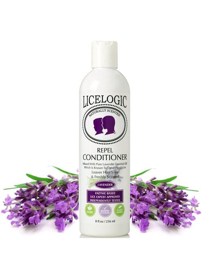 LiceLogic - Naturally Derived Lice Repel Conditioner Made With Licezyme | Prevent Super Lice And Nits 8 Oz Lavender Lice Prevention Hair Detangler Safe Non Toxic Ingredients Pesticide Paraben And Phthalate Free - Image 1