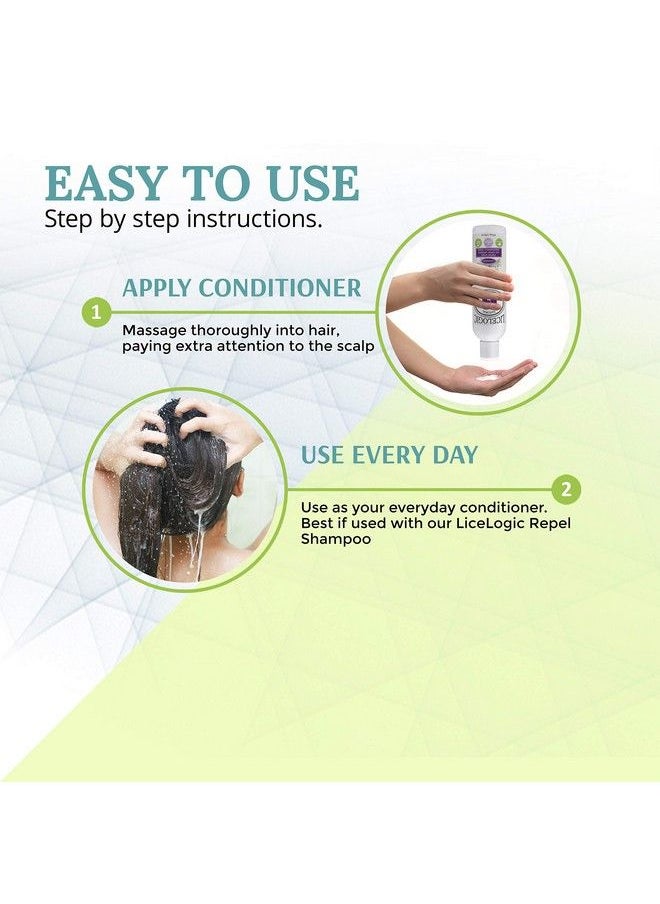 LiceLogic - Naturally Derived Lice Repel Conditioner Made With Licezyme | Prevent Super Lice And Nits 8 Oz Lavender Lice Prevention Hair Detangler Safe Non Toxic Ingredients Pesticide Paraben And Phthalate Free - Image 1