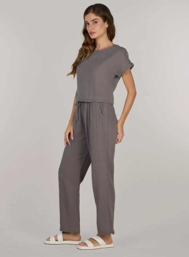 جاست نيتشر سراويل مستقيمة الساق بقصّة مريحة