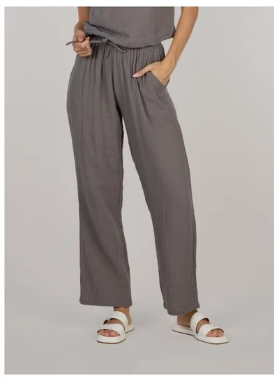 Just Nature Double Cotton Trouser - Grey