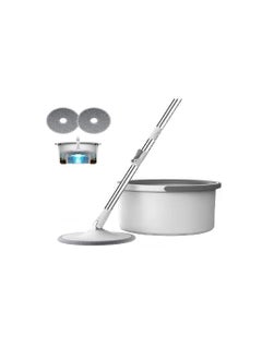 Be care 360 Degree Rotating Mop and Bucket Flat Self-Separating Laminating Mop Set with 2 Microfiber Pads and Extendable Handle Perfect for Cleaning All Kinds of Floors  - Image 2