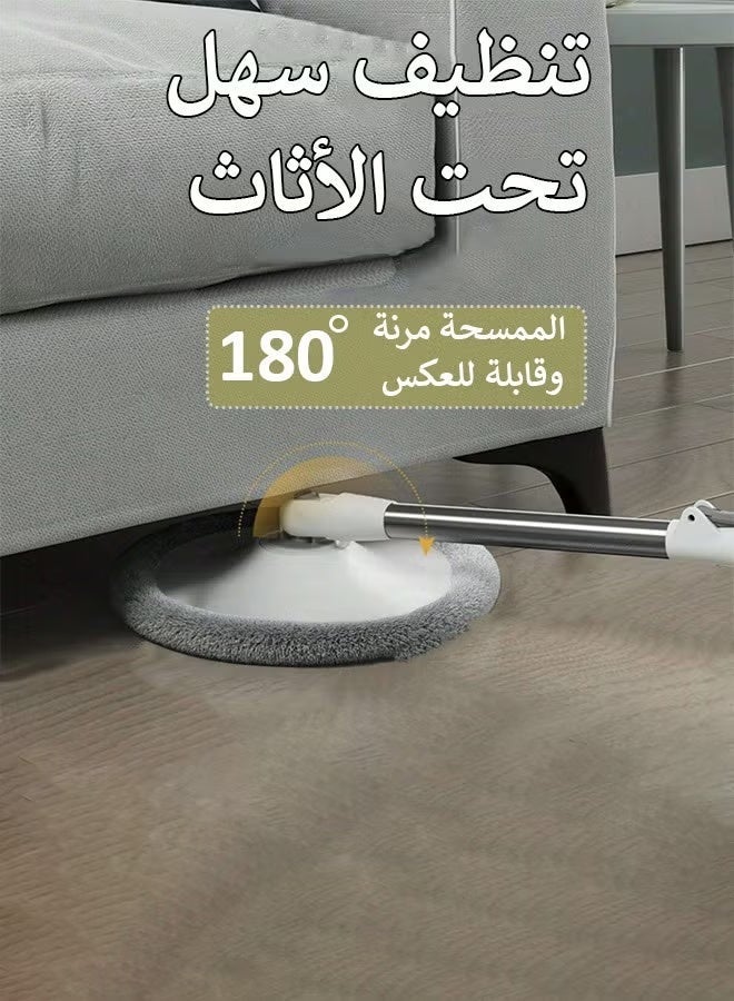 Be care 360 Degree Rotating Mop and Bucket Flat Self-Separating Laminating Mop Set with 2 Microfiber Pads and Extendable Handle Perfect for Cleaning All Kinds of Floors - Image 3