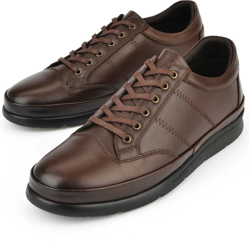 زيا Men's Leather Shoes 1511002Z652 Brown