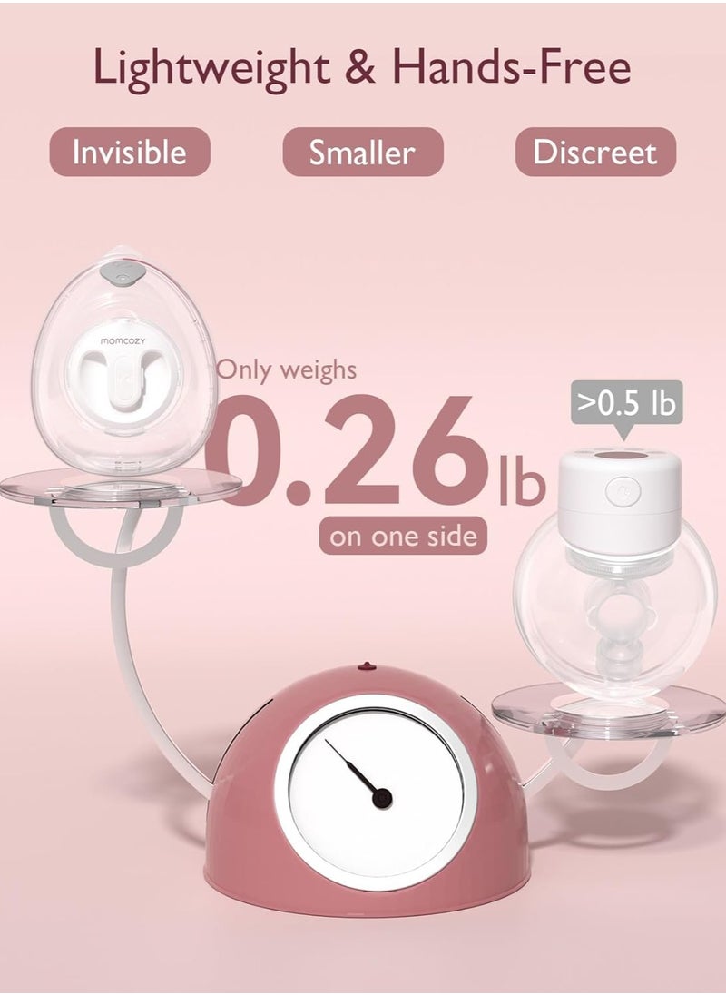 Momcozy V2 Wearable Electric Breast Pump – Hands-Free Pump with Multiple Suction Modes & 15 Levels – Quiet and Comfortable Design for Easy Breastfeeding