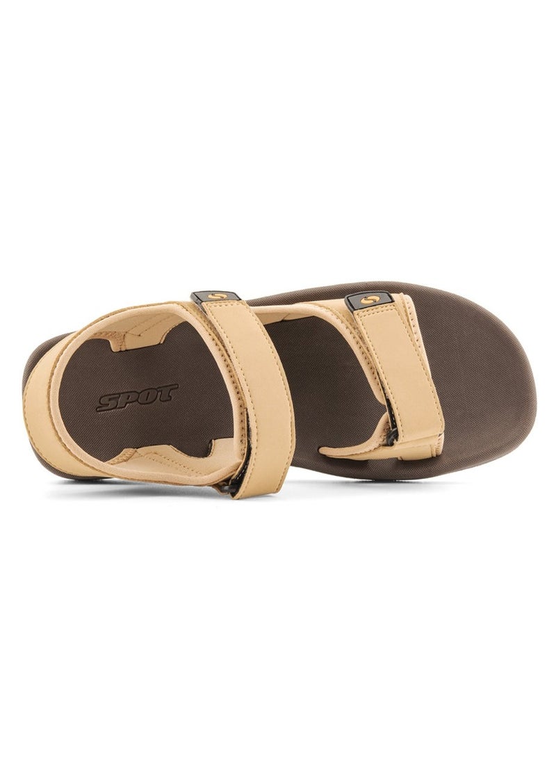 spot صندل أنيق للرجال | صندل رجالي SS-7651 بني جمل - Image 5