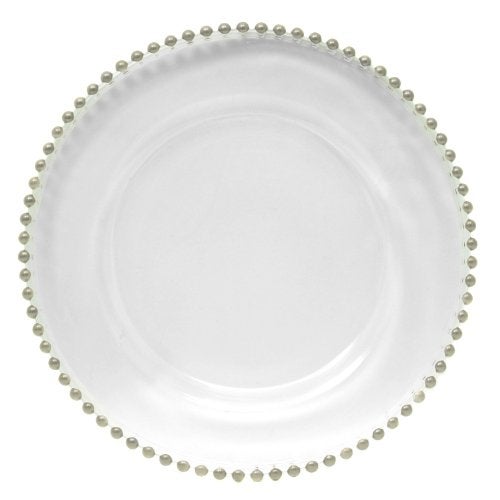 ChargeIt by Jay Charge it by Jay Turkish Glass Silver Beaded Charger Plate - Image 1