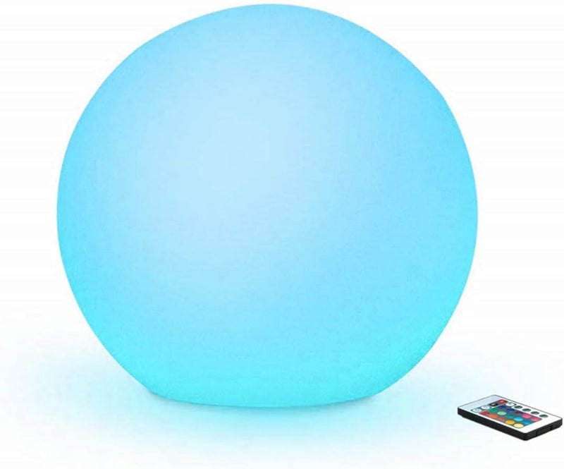 Borelor LED Ball Light, 4.7-Inch Rechargeable Mood Lights Multicolor Changing IP65 Waterproof Indoor/Outdoor Light for Home/Party/Pool/Wedding/Lawn Decoration - Image 1
