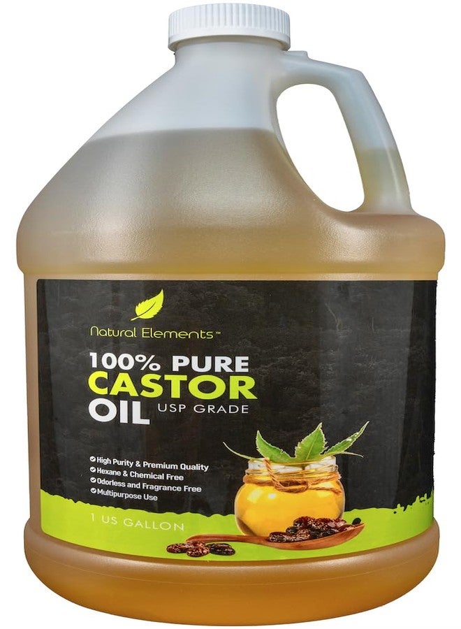Natural Elements 100% Castor Oil USP Grade | Cold Pressed | Hexane Free | High Purity, Premium Quality - Image 1
