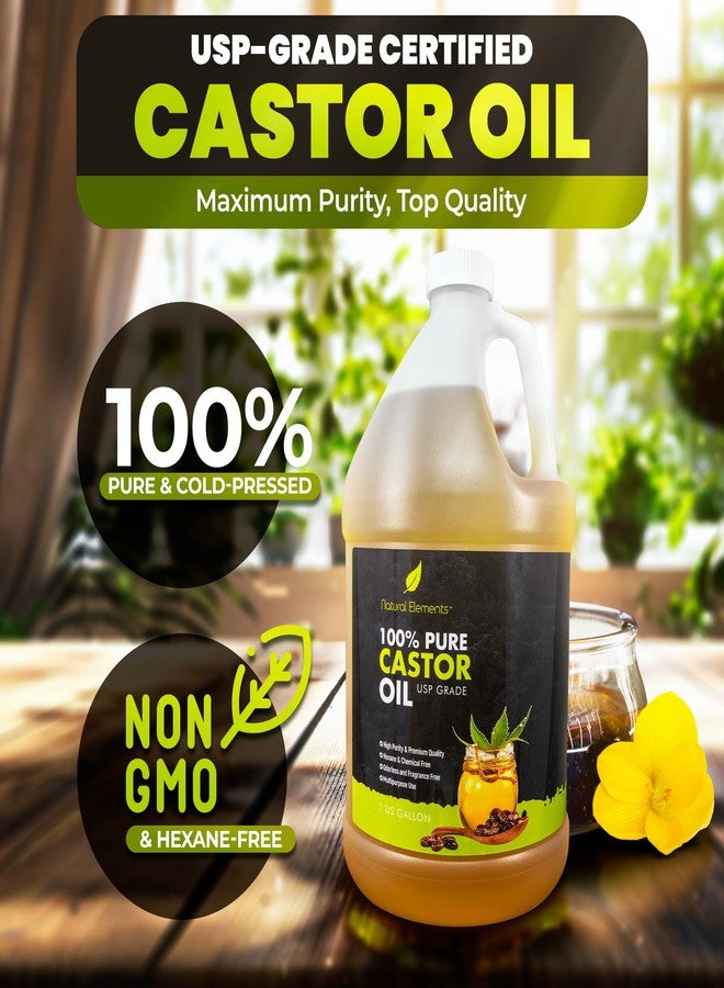 Natural Elements 100% Castor Oil USP Grade | Cold Pressed | Hexane Free | High Purity, Premium Quality - Image 2