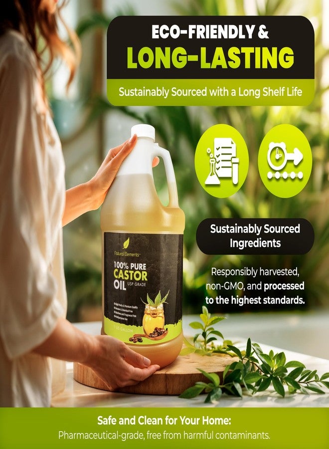 Natural Elements 100% Castor Oil USP Grade | Cold Pressed | Hexane Free | High Purity, Premium Quality - Image 5