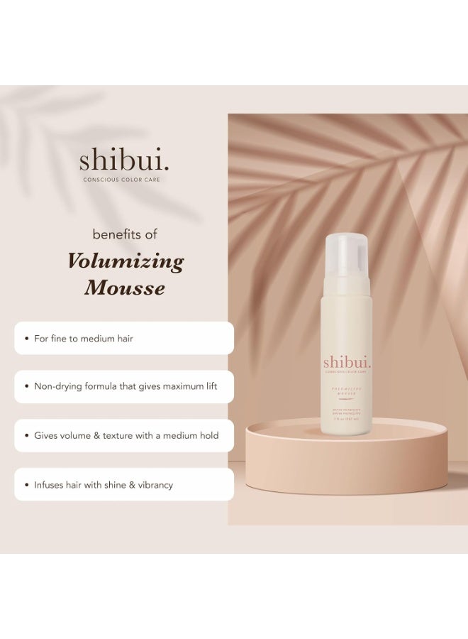 shibui موس شبوئي لتكثيف الشعر، رفع خفيف وحماية اللون للشعر الناعم إلى المتوسط، نباتي وخالي من الكبريتات، 7 أونصة سائلة - Image 3