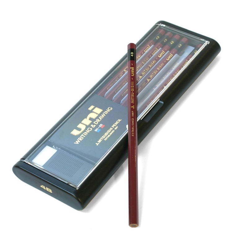 Uni Wooden Pencil - 2B - Box of 12 (U2B)
