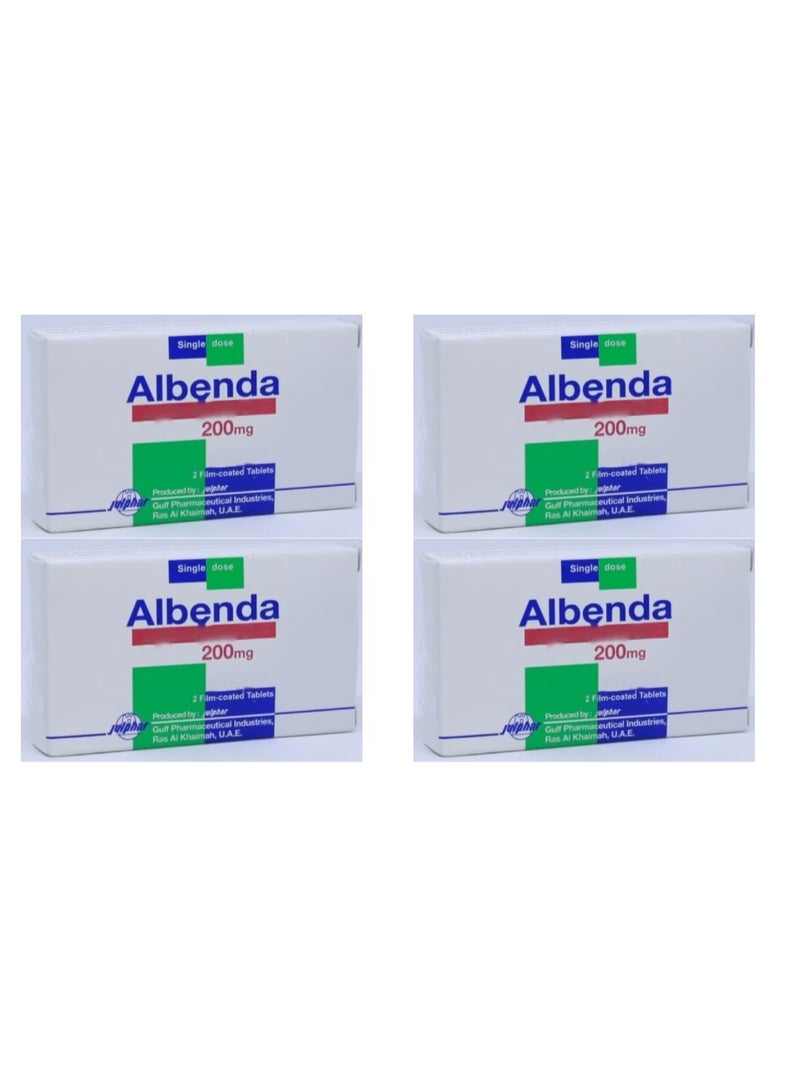 Albenda 200mg Tablets, Pack of 4