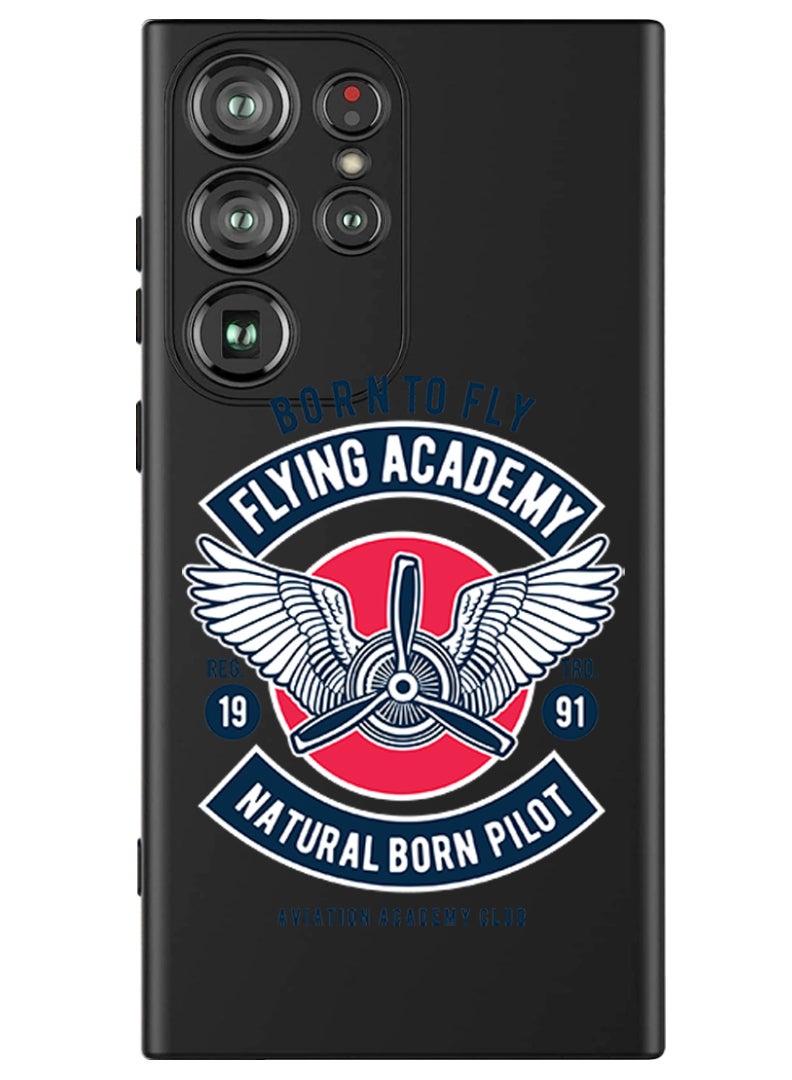 Theodor Protective Slim Fit Case Liquid Silicone Cover with Full Body Protection Anti-Scratch Shockproof Case For Samsung Galaxy S24 Ultra (Black) - Flying cardio - Image 1