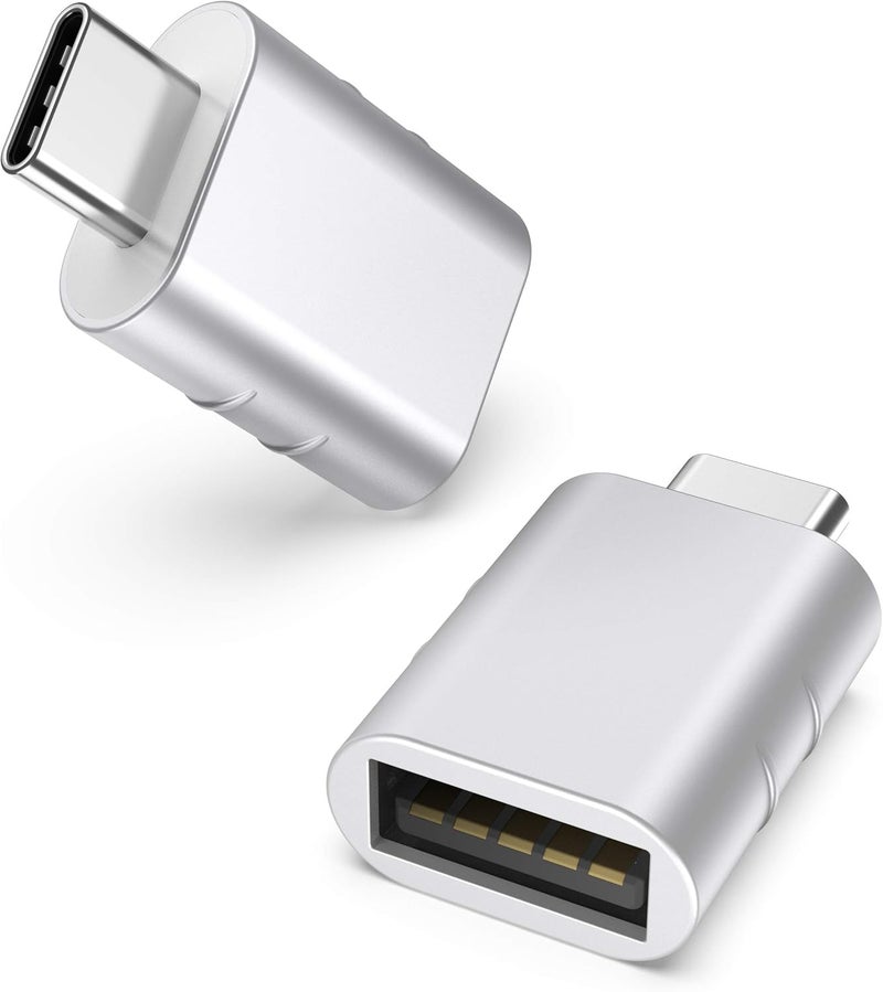 Syntech USB C to USB Adapter(2 Pack), USB-C Male to USB 3.0 Female Adapter Compatible with iPhone 17 Pro Max MacBook Pro Air 2024 iPad mini Pro Surface Pro and Other Type C or Thunderbolt 4/3 Devices - Image 1