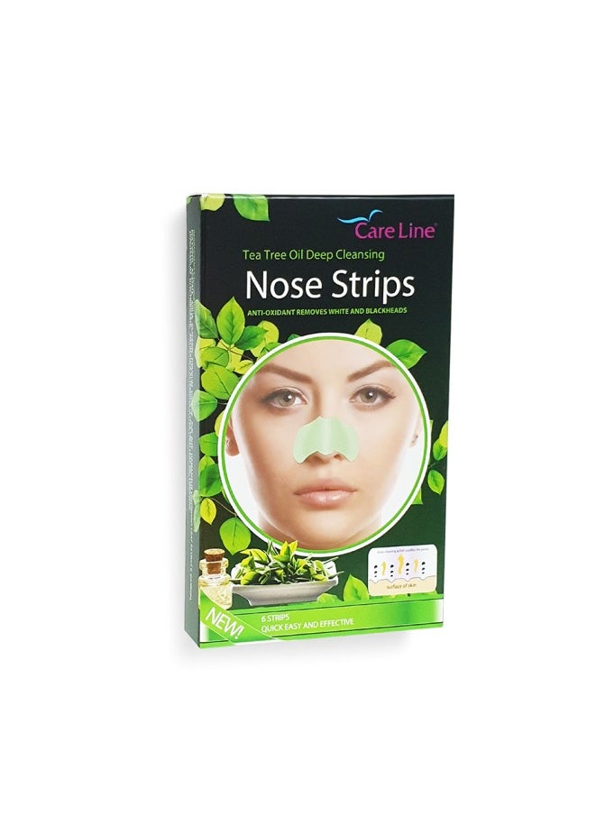 CARE LINE careline nose strips tea tree oil Deep Cleaning 6 strips 