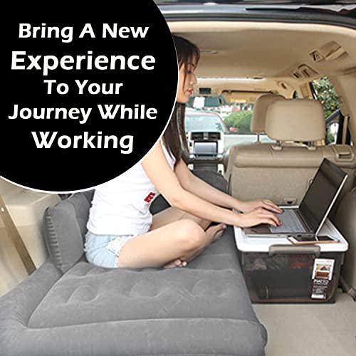 Casago M1 Multifunctional Inflatable Car Bed Mattress Universal Car Back Seat for Baby Travel Air Inflation with Two Air Pillows, Car Air Pump and Repair Kit (Grey) - Image 2