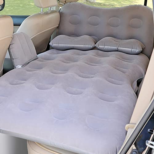 Casago M1 Multifunctional Inflatable Car Bed Mattress Universal Car Back Seat for Baby Travel Air Inflation with Two Air Pillows, Car Air Pump and Repair Kit (Grey) - Image 1