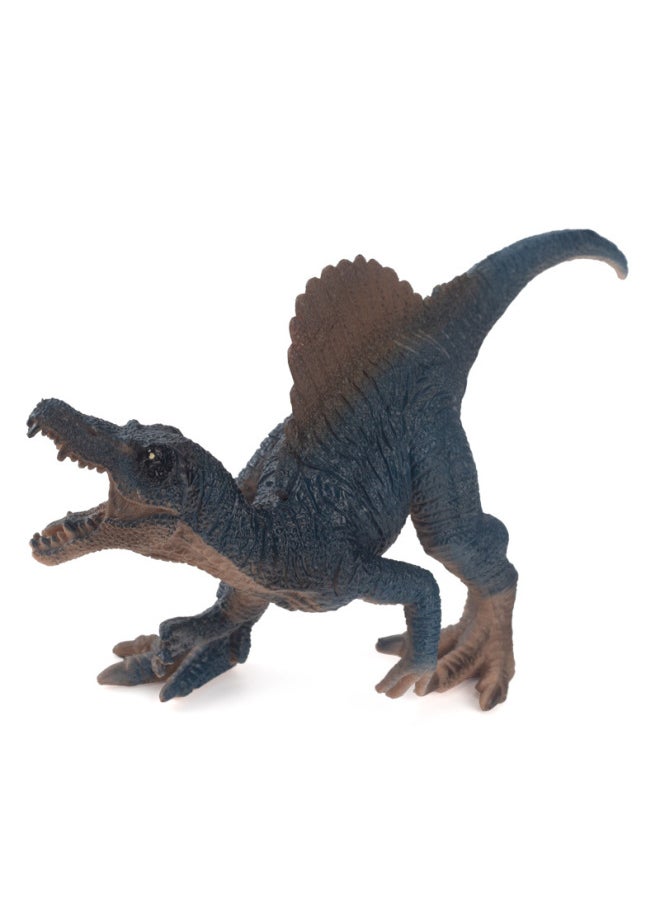 Generic - 6-inch Soft Rubber Dinosaur Toy Model Tyrannosaurus Rex Wrist Dragon Nail Dragon Triceratops Children's Little Boy Toy-颜色:7寸实心恐龙6只装 - Image 1