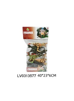6-inch Soft Rubber Dinosaur Toy Model Tyrannosaurus Rex Wrist Dragon Nail Dragon Triceratops Children's Little Boy Toy-颜色:7寸实心恐龙6只装