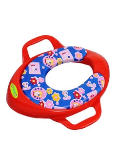 BabyGo Cushioned Potty Seat Toilet Seat With Handle For Kids (Red)  - Image 1
