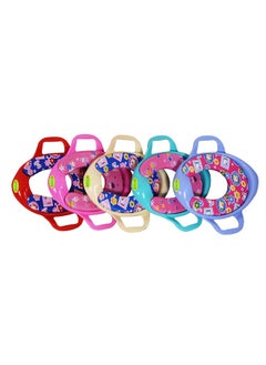 BabyGo Cushioned Potty Seat Toilet Seat With Handle For Kids (Red)  - Image 3