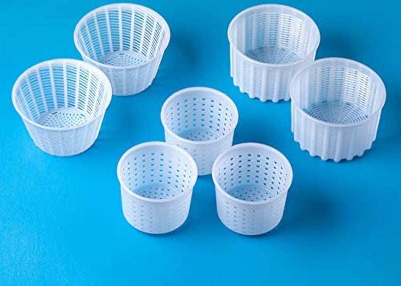 QG group 7 items Cheese making kit Variouse cheese molds 02506 kg for soft cheeses 7 Cheesemaking from Cow and Goat Milk Cheese making supplies