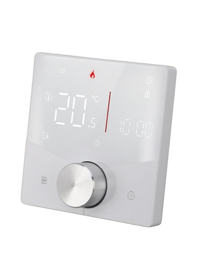 Smart Digital Thermostat 5A AC 95‑240V IP20 White Adjustable Backlight for Tuya APP WiFi Thermostat for Water Heating