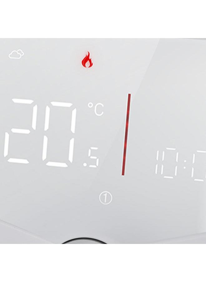 Smart Digital Thermostat 5A AC 95‑240V IP20 White Adjustable Backlight for Tuya APP WiFi Thermostat for Water Heating