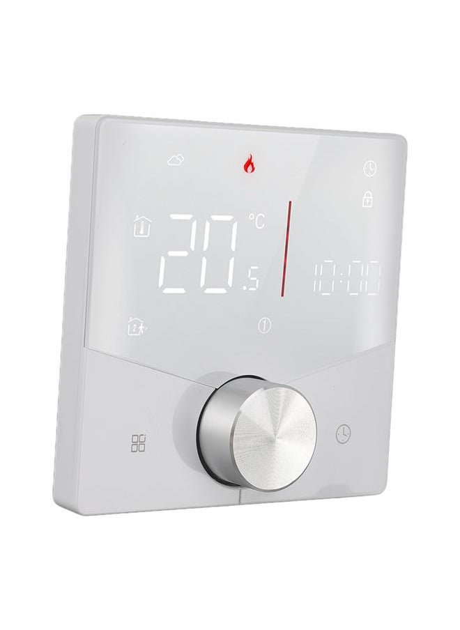Smart Digital Thermostat 5A AC 95‑240V IP20 White Adjustable Backlight for Tuya APP WiFi Thermostat for Water Heating