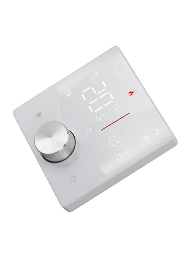 Smart Digital Thermostat 5A AC 95‑240V IP20 White Adjustable Backlight for Tuya APP WiFi Thermostat for Water Heating