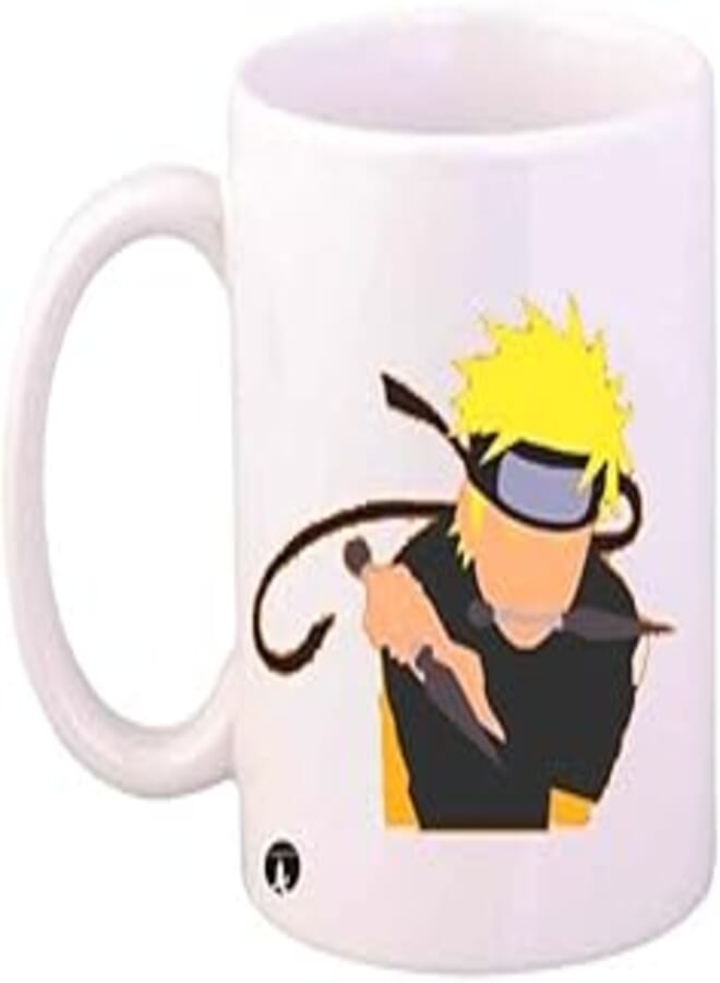 RYN The Anime Cartoon Printed Mug White/Black/Yellow Standard Size - RYNmg12861