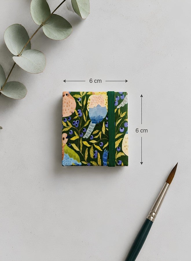 PaperO Potentate Mini Watercolor Sketchbook | 60 x 60 mm | 300 GSM Hot Press Heavyweight Paper | 20 Sheets | Artist Journal for Watercolors, Gouache, Inks & Acrylics | Superior Color Vibrancy and Blending - Image 4
