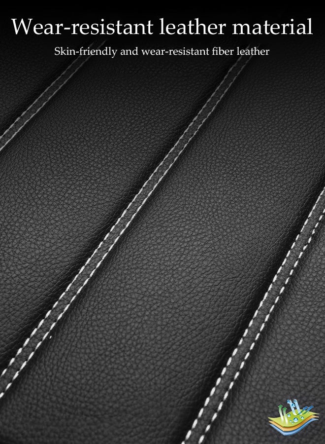 DUNISO Car Seat Cover,Universal Fully Wrapped Seat Cushion, Artificial Leather Car Backrest Seat Cover, With Headrest and Cushion,Wear Resistant And Anti Slip, Suitable For All Seasons, Suitable For Most Car Seats - Image 2