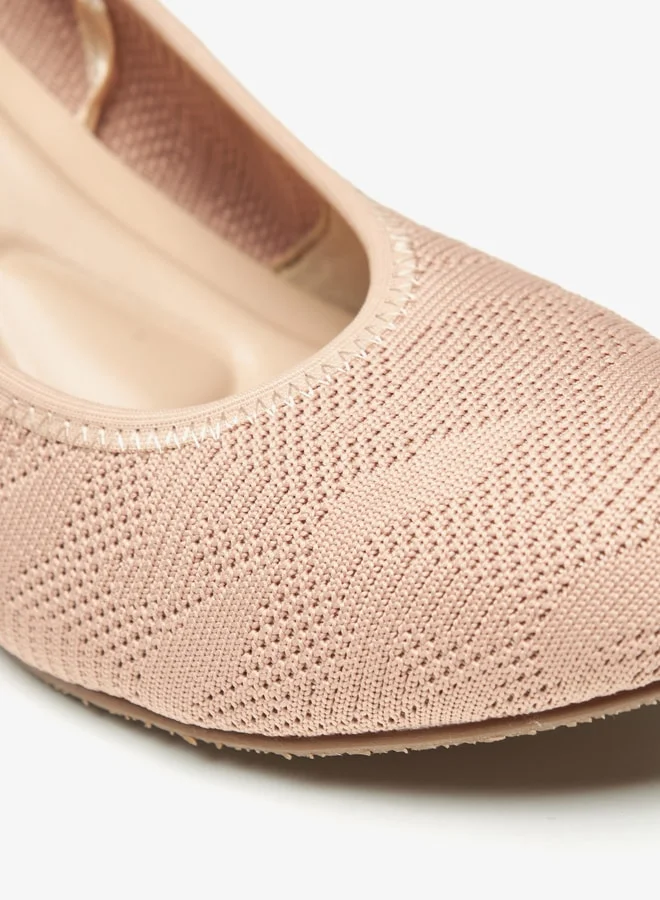 Le Confort Women's Textured Slip-On Pumps with Cone Heels