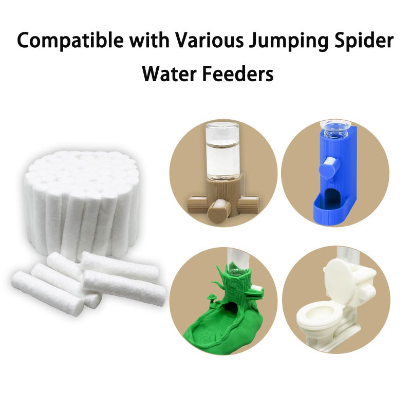 Daerky Jumping Spider Water Fountain Replacement Cotton roll, Absorbent Cotton Swab (30 Pieces) - Image 4