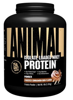 UNIVERSAL NUTRITION Animal Whey Isolate Loaded Cinnamon Bun 4 Lb 